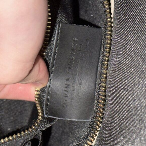 NWT DIVINA FIRENZE Kitty Latte And Honey Leather Backpack Purse Made in Italy - Picture 8 of 9